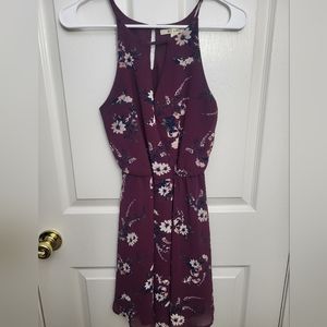 Burgundy/Purple floral cocktail dress